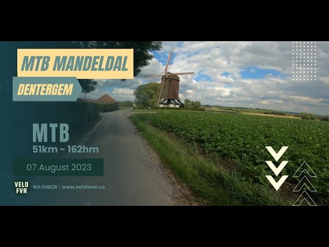 50km MTB Toer in het Mandeldal door de Baliekouter - Meikenbossen en over de Poelberg in Tielt.