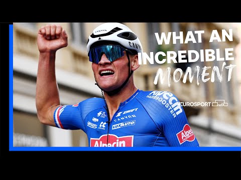 Van Der Poel suit les traces de son grand-père et remporte Milan-San Remo de façon superbe ! | Eurosport