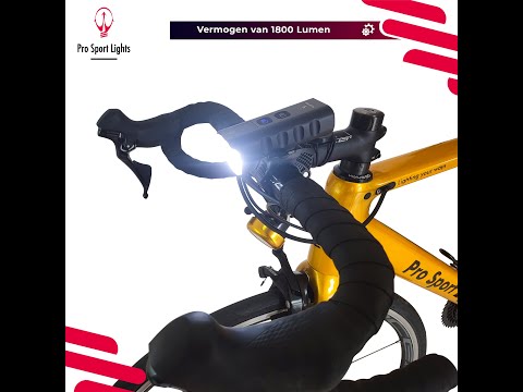 Éclairage de vélo Performance Pro Sport de 1 800 lumens