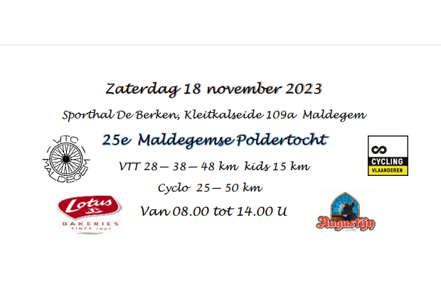 25ème bannière du Poldertocht de Maldegem