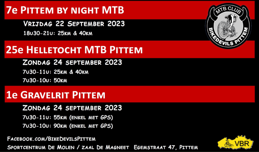 MTB Pittem Bikedevils 25e Helletocht