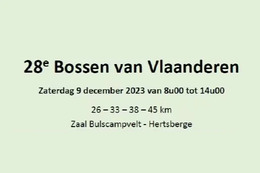 28e bossen van vlaanderen MTB tochtls