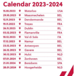 UCI Worldcup Cyclo-Cross Calendar