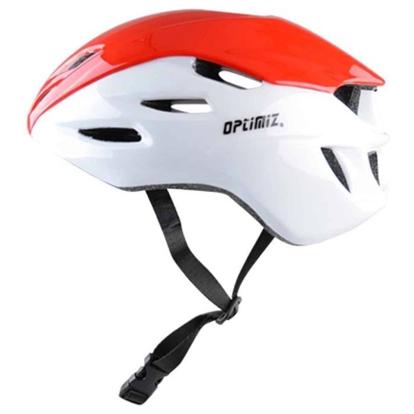 Cycling helmet Optimiz M/F - Red - Race Aero - left side