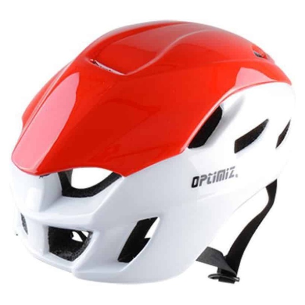 Cycling helmet Optimiz M/F - Red - Race Aero - angled back
