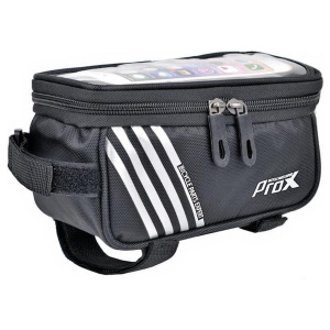 ProX Frame bag with phone holder, 5.7 inch - Black/gray 1.2 L