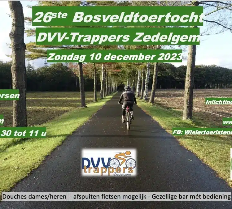 26ste Bosveldtoertocht DVV Trappers Zedelgem