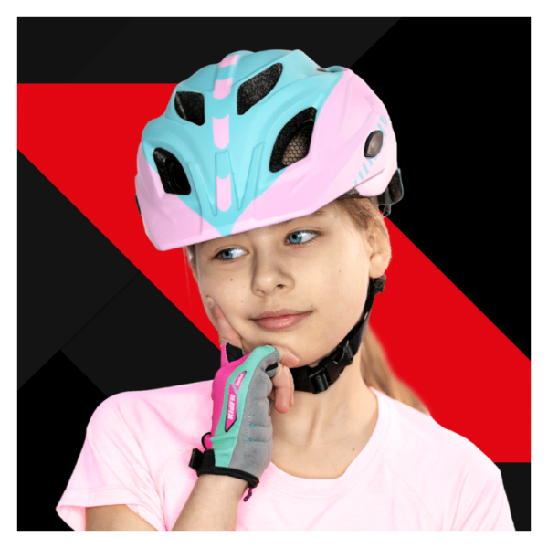 Casco de bicicleta para niños Prox Pink - azul