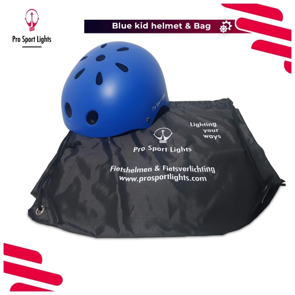 Children's bicycle helmet Matte Blue packaging