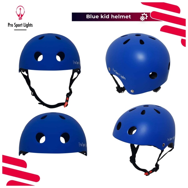 Children's bicycle helmet Matte Blue 4 sides