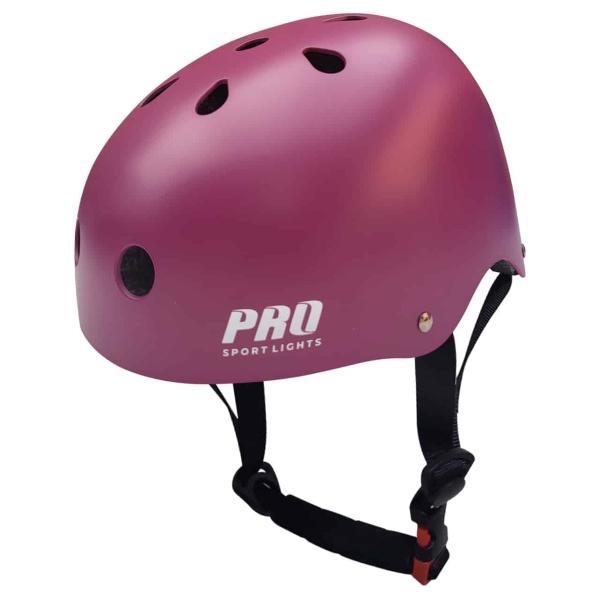 Fietshelm Pro Sport Lights Kinderen Skatehelm Paars - Bovenkant schuin