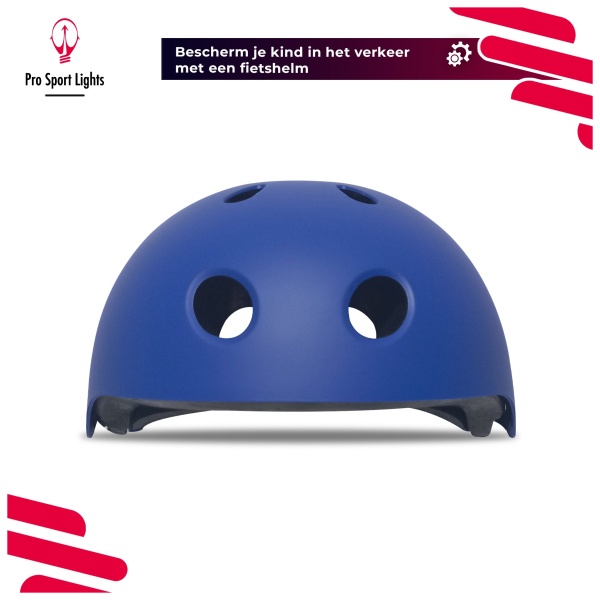 Children's bicycle helmet Matt Blue front