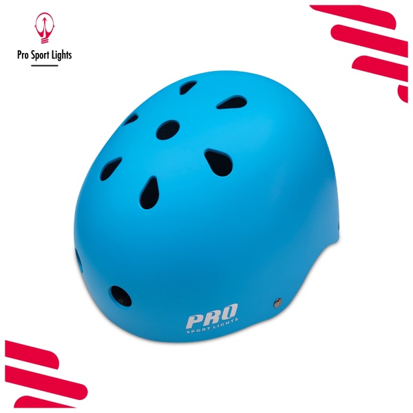 Bicycle helmet Pro Sport Lights Children Skate - Blue top