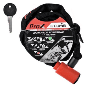 Bicycle lock ProX Enduro 5 chain lock - red - 110cm