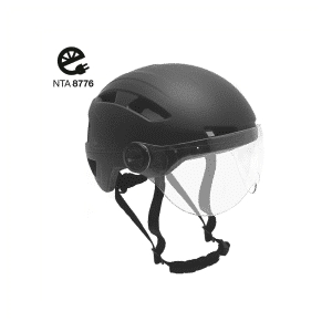Falkx Speed Pedelec Helm – Mit Visier – Mattschwarz