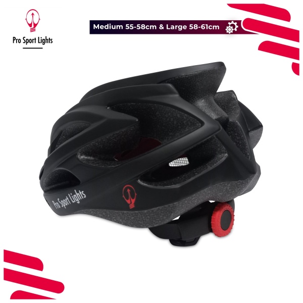 Bicycle Helmet Women/Men - Allround Black Angled back