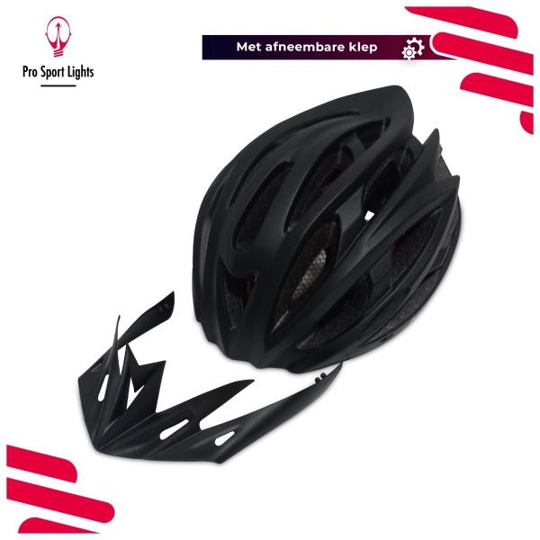 Bicycle Helmet Women/Men - All-round Black Sunshade
