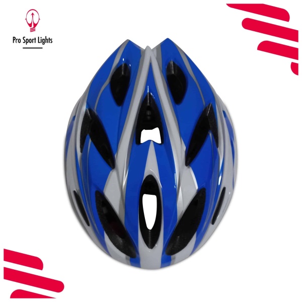Cycling helmet Pro Sport Lights MV - White-Blue - ML top