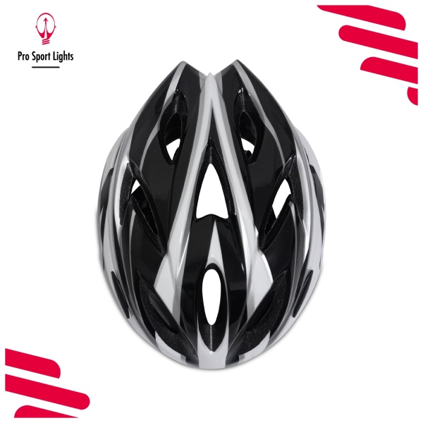 Cycling helmet Men/Women - White/Black top without sun visor