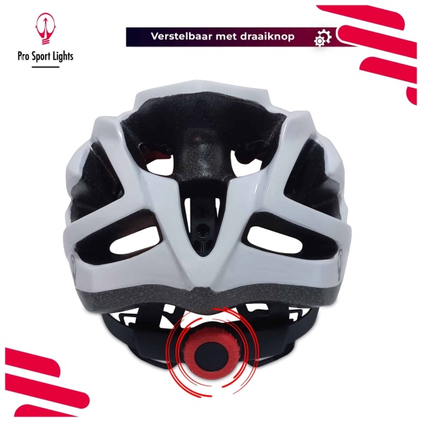 Cycling Helmet Women/Men WHITE - All-round - Back Straight