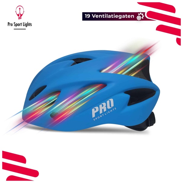 Fahrradhelm Pro Sport Ligths Herren-Damen - Mattblau Aero