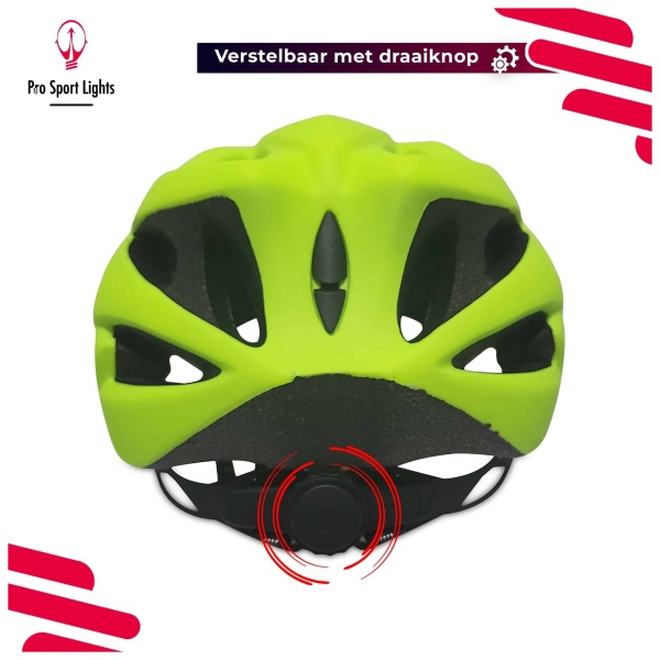 Cycling helmet Pro Sport Lights Men/Women Flashy Yellow/Green Rear view adjustable size