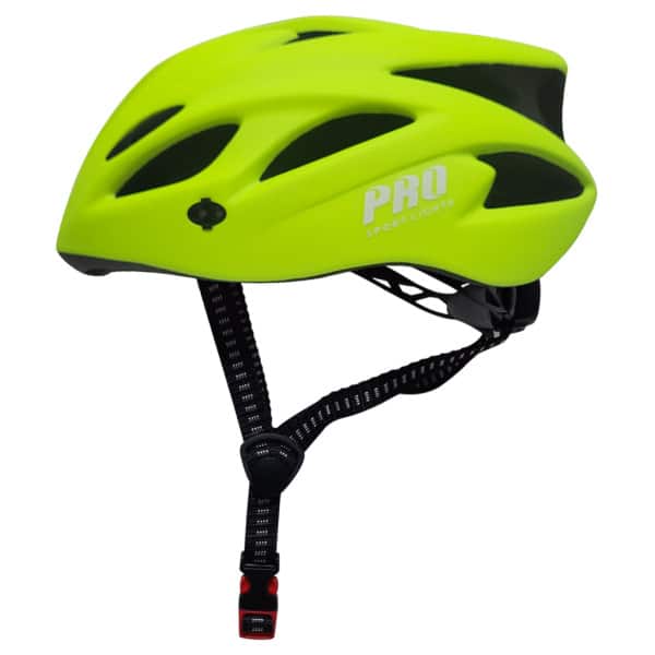 Pro Sport Lights Cycling Helmet Women Men Matte fluo yellow - green