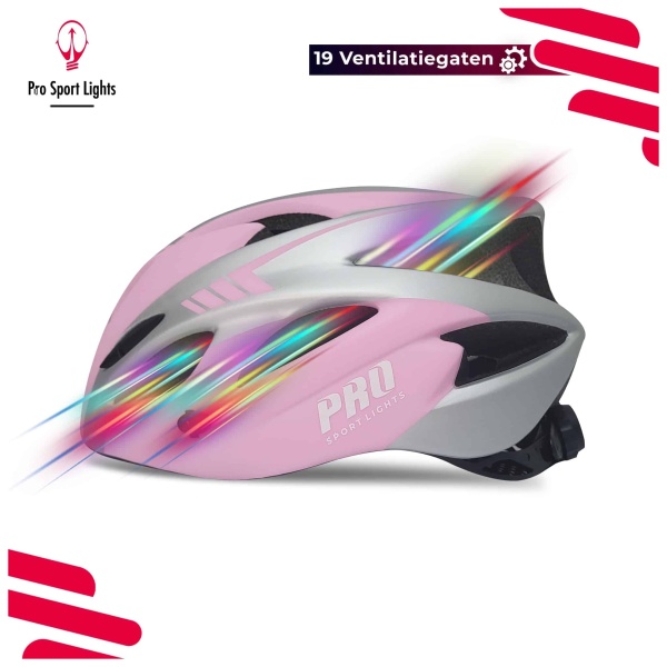 Bicycle Helmet Women - Matte Pink-Gray - aerodynamic