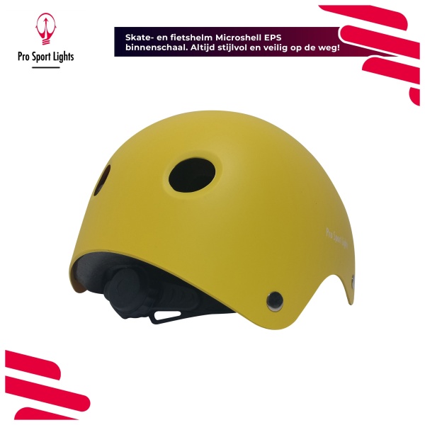 Children's bicycle helmet Matte Yellow back