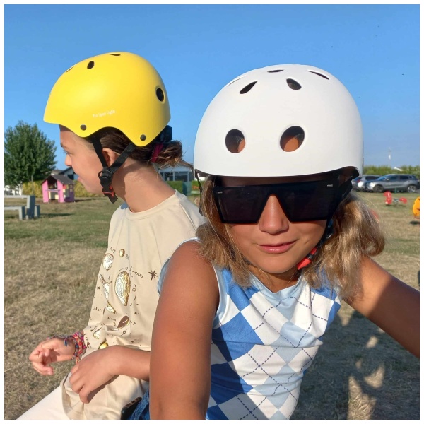 Children's bicycle helmet Matte Yellow girls