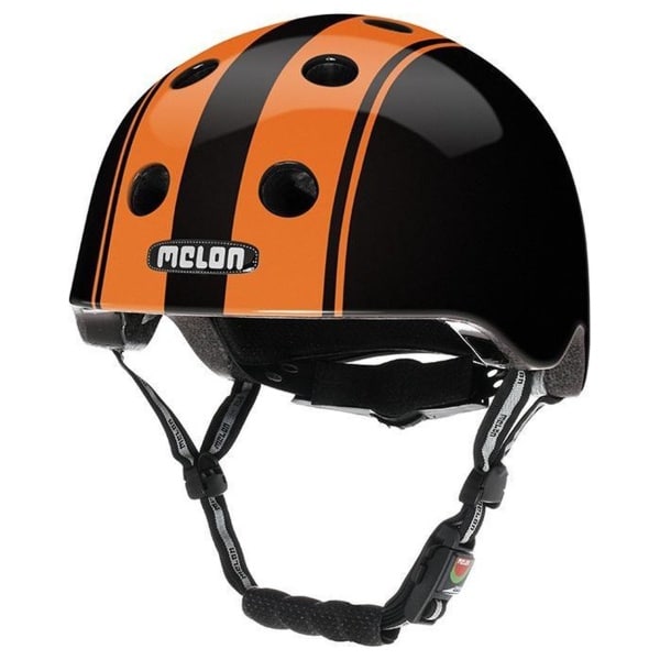 Melon Children's bicycle helmet Urban Style - stripe - black - orange