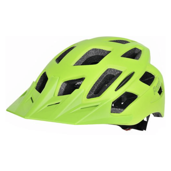 Mountainbike-Helm ProX Storm Flachy Yellow – vorne mit Sonnenblende