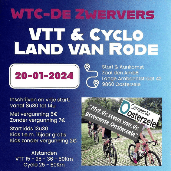 VTT und CYCLO Land Van Rode WTC De Zwervers