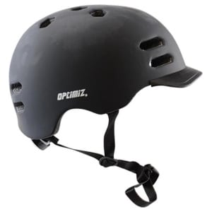Bicycle Helmet Adults Optimiz - Matte Black - LED