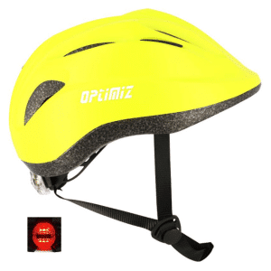 Children's bicycle helmet Optimiz Yellow with rear light