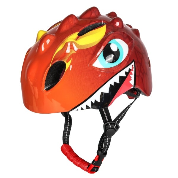 Bicycle Helmet Children - Red with Dino XS 46/51cm