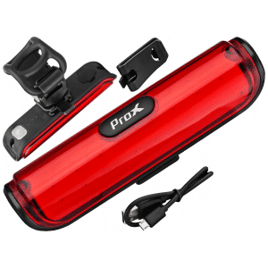 ProX Rotes Fahrradlicht, 180° sichtbar – 50 L