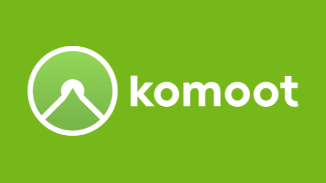 Logo dell'APP per bicicletta Komoot