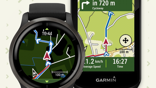 Komoot fiets app garmin connectie