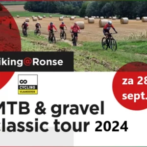 Biking at ronse 2024 banner