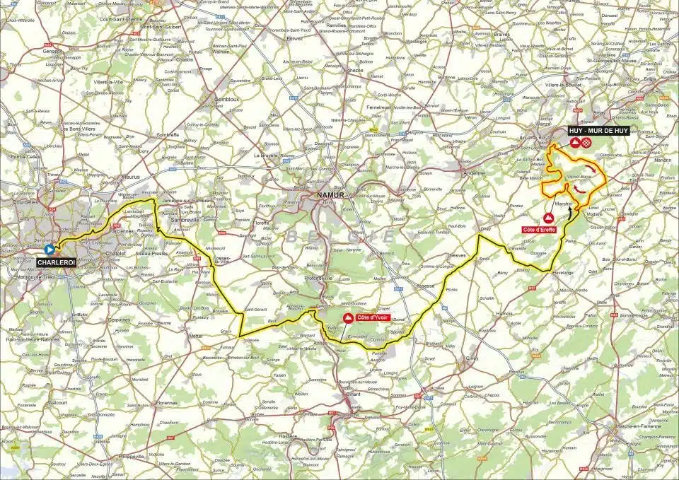 Le Parcours Flèche Wallonne 2024