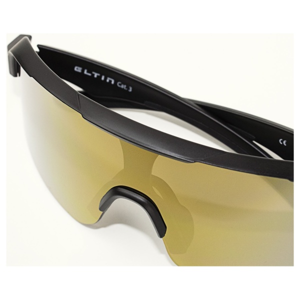 Eltin Forest fietsbril mat zwart - goud detail