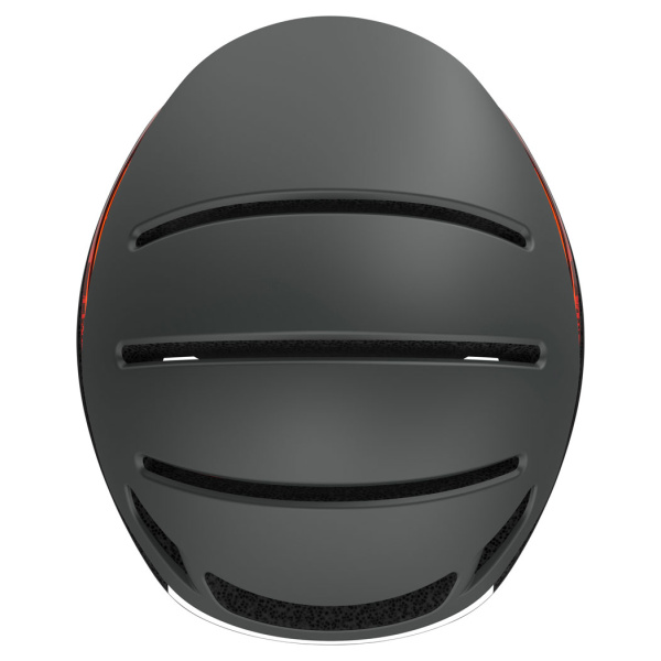 Livall EVO 21 Smart fietshelm zwart bovenkant