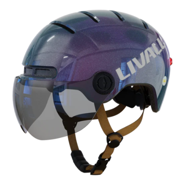 Livall Speedpedelec helm L23 paars zijkant 02