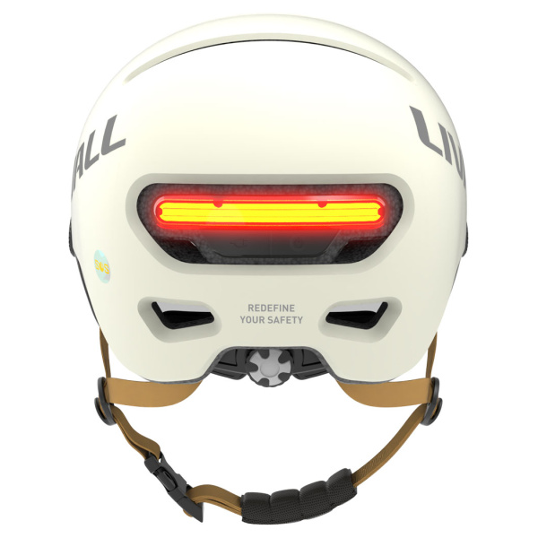 Livall Speedpedelec helm L23 wit achterzijde