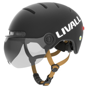 Livall Speedpedelec helm L23 zwart zijaanzicht
