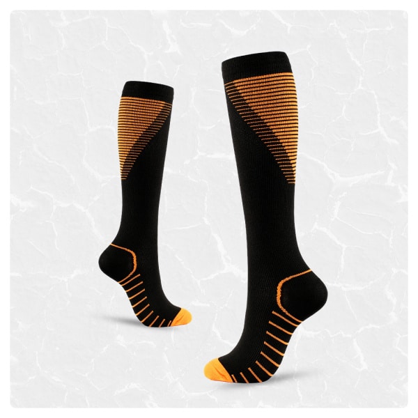 VibeFit compressiesokken - Geometrisch patroon voor hardlopen en trailrunning - Afbeelding 7