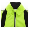 Thermal softshell fleece cycling jacket with reflective stripes detail zipper