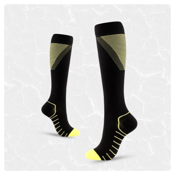 VibeFit compressiesokken - Geometrisch patroon voor hardlopen en trailrunning - Afbeelding 6